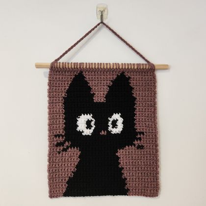 Crochet Wall Tapestry - Gigi Studio Ghibli Series